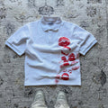 Lip Print Polo Shirts