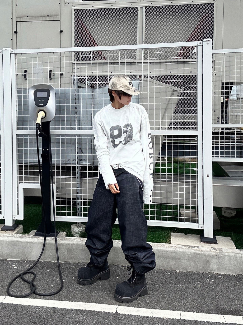 Distressed Vintage Cotton Sweatshirt