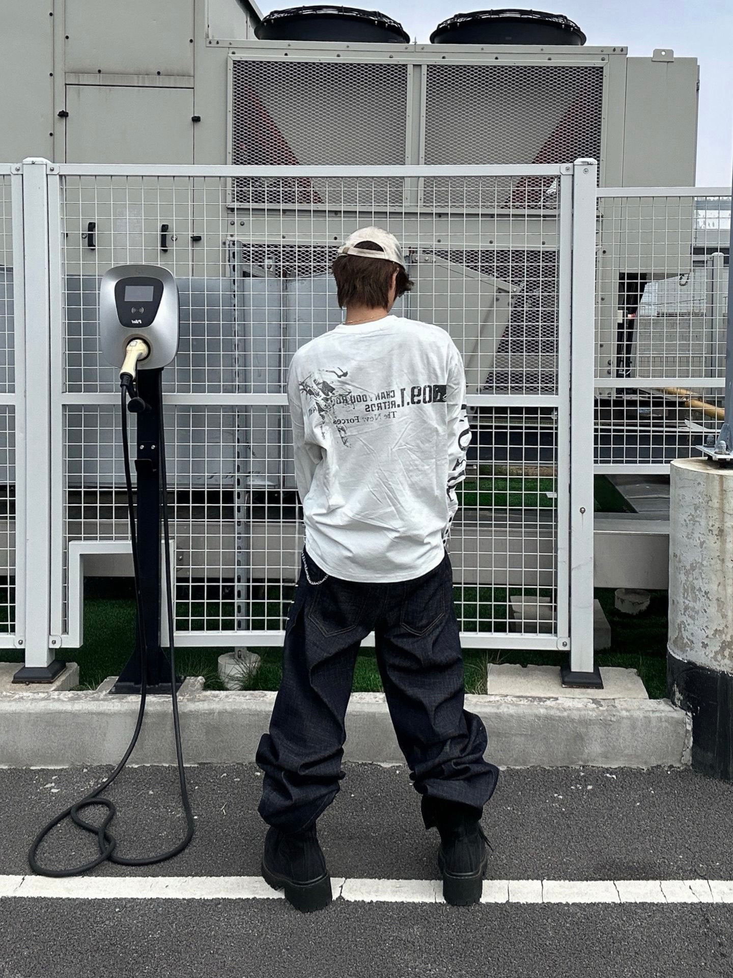 Distressed Vintage Cotton Sweatshirt