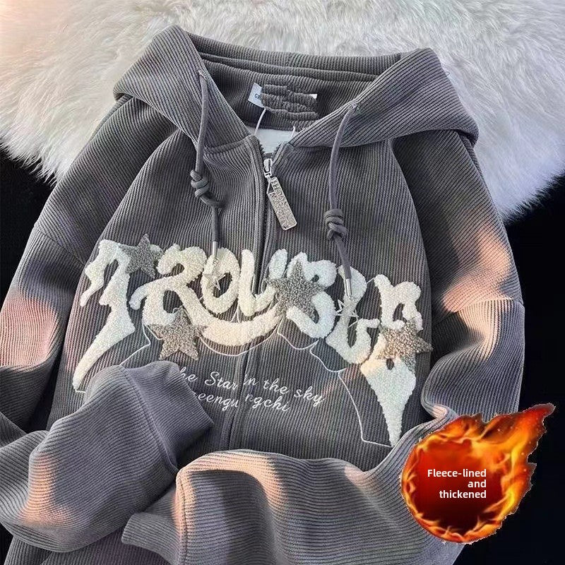 Hooded Sweatshirt Jacket