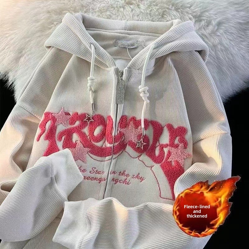 Hooded Sweatshirt Jacket