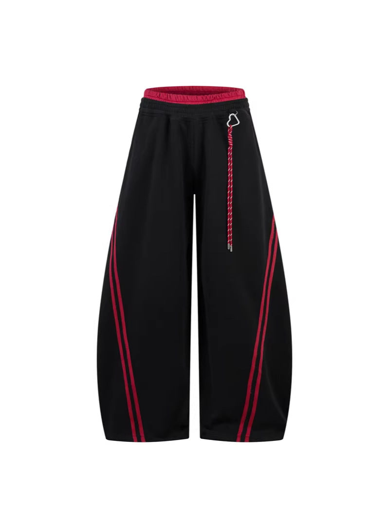 Retro Striped Casual Pants