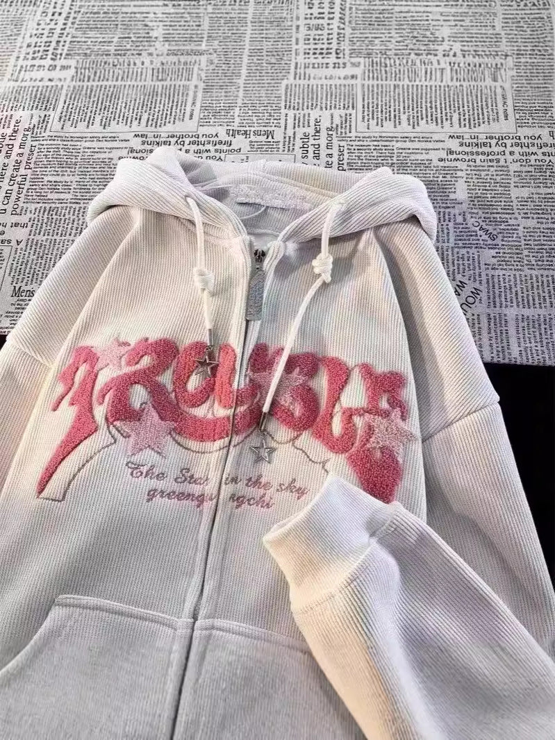 Hooded Sweatshirt Jacket