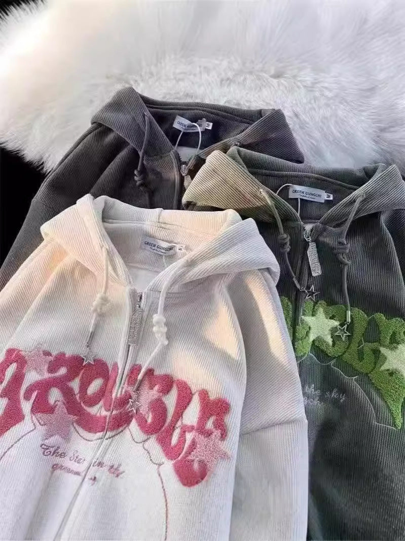 Hooded Sweatshirt Jacket