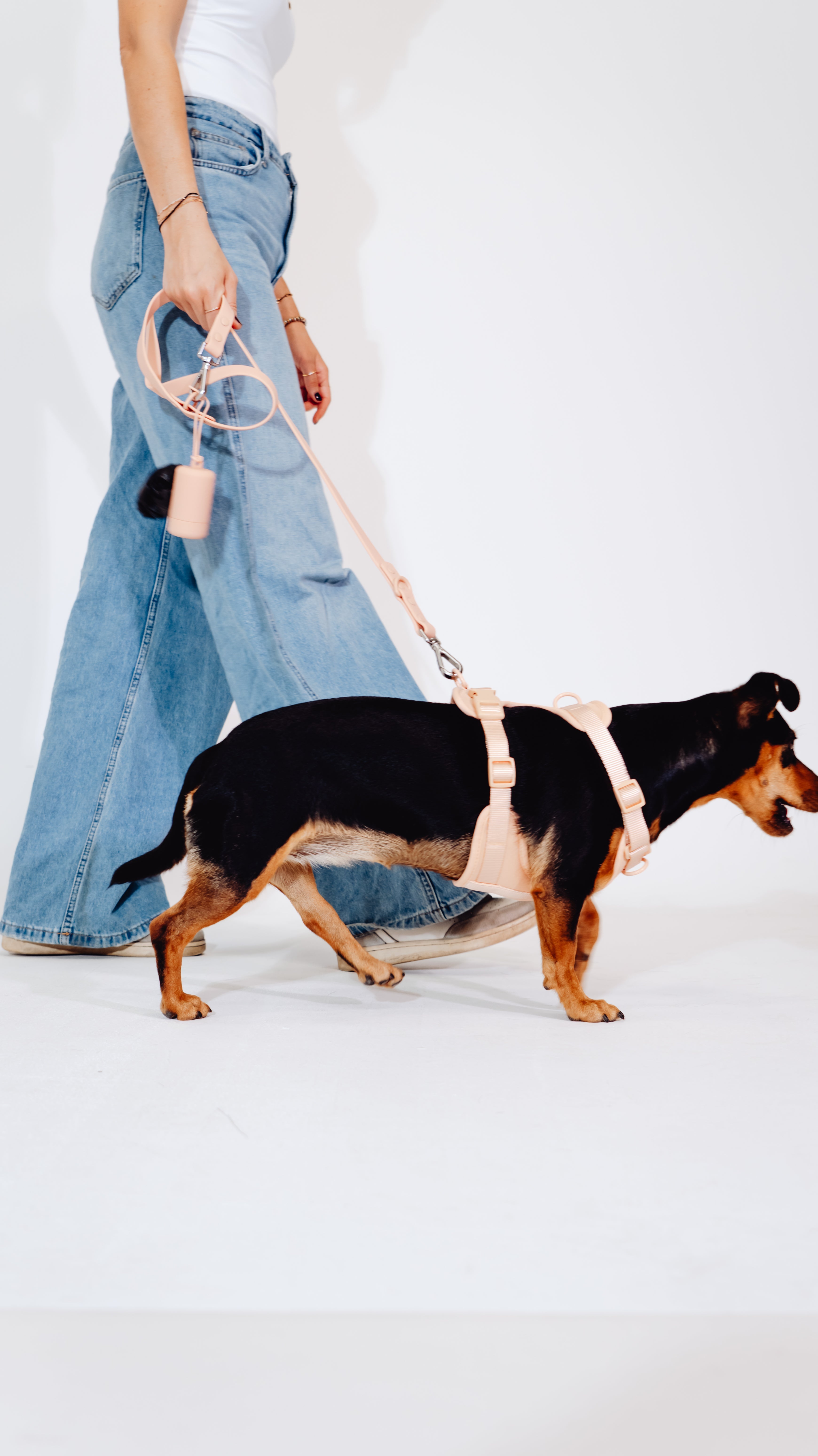 Pfirsich Velvy Dog Harness