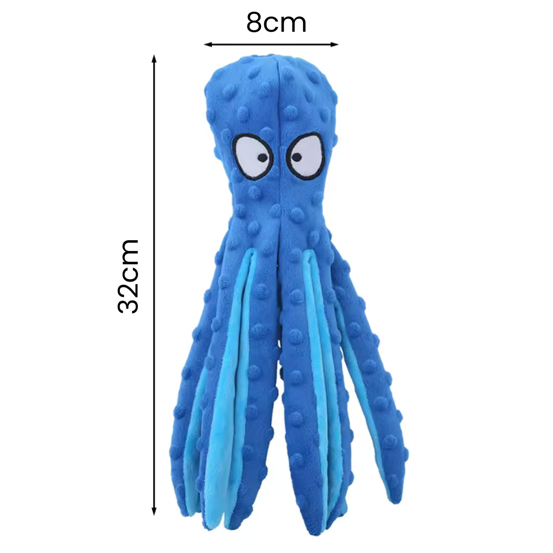 Octopus Plush Dog Toy