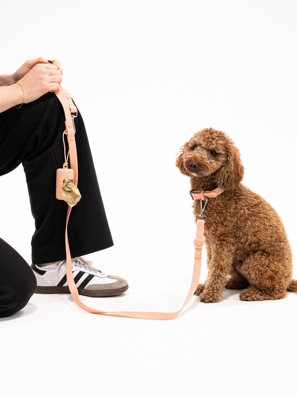 Pfirsich Velvy Dog Collar