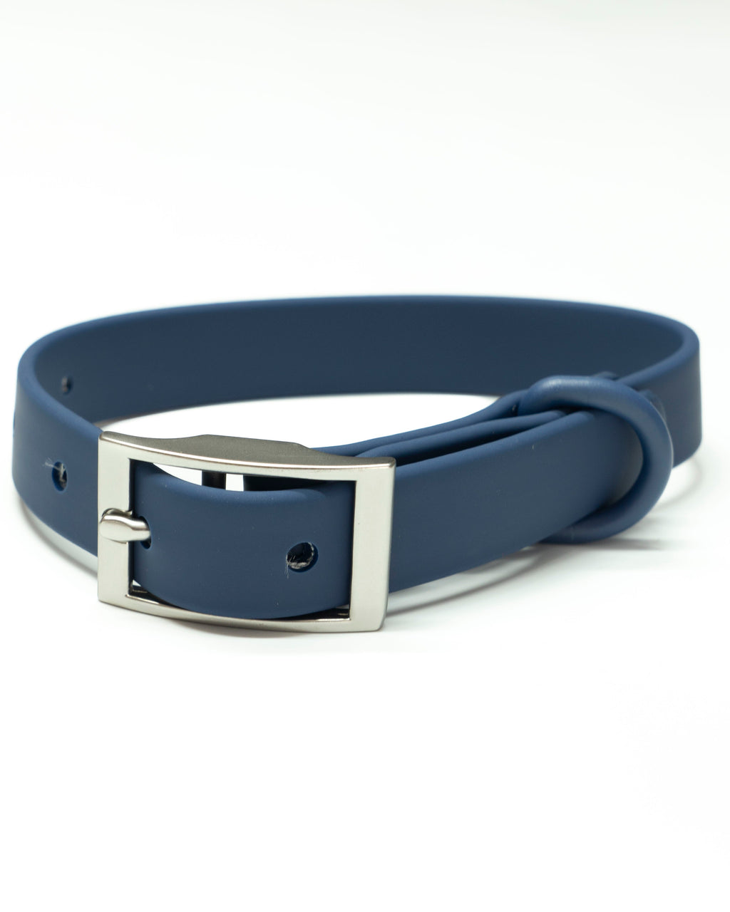 Navy Velvy Dog Collar