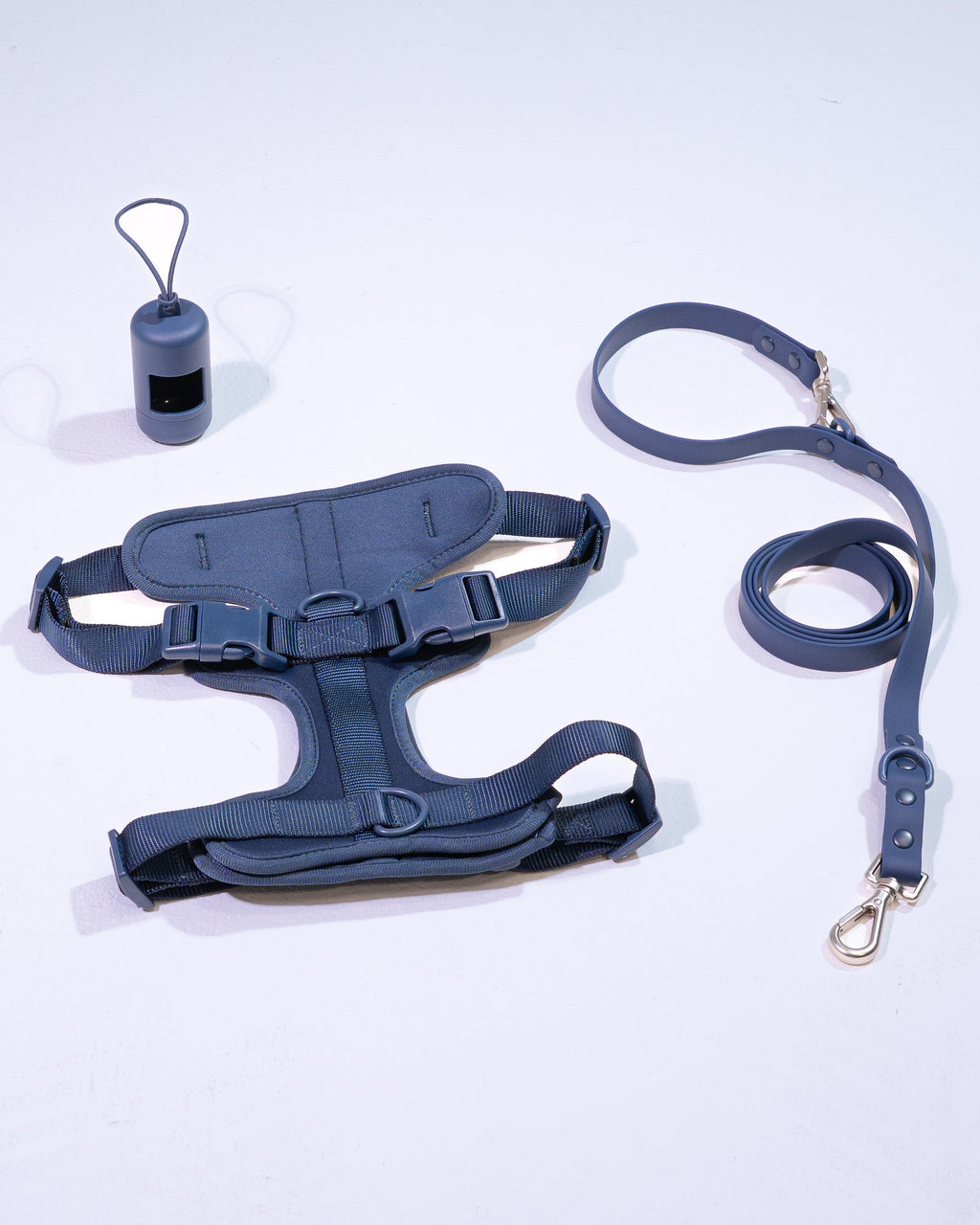 Navy Velvy Harness Set