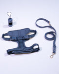 Navy Velvy Harness Set