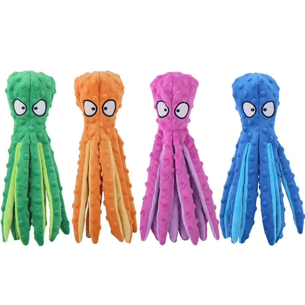 Octopus Plush Dog Toy