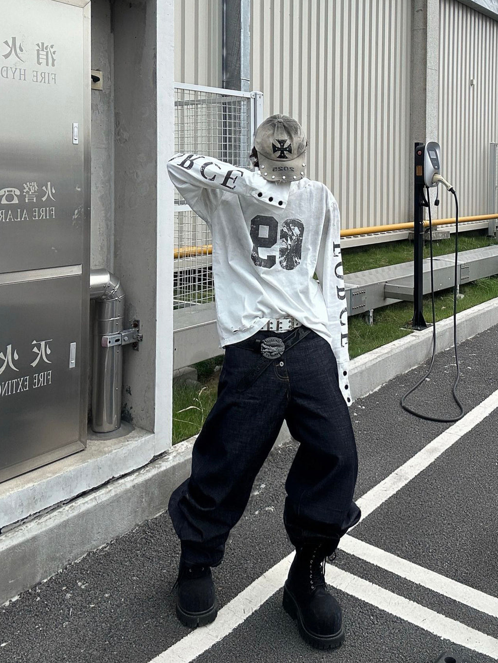 Distressed Vintage Cotton Sweatshirt