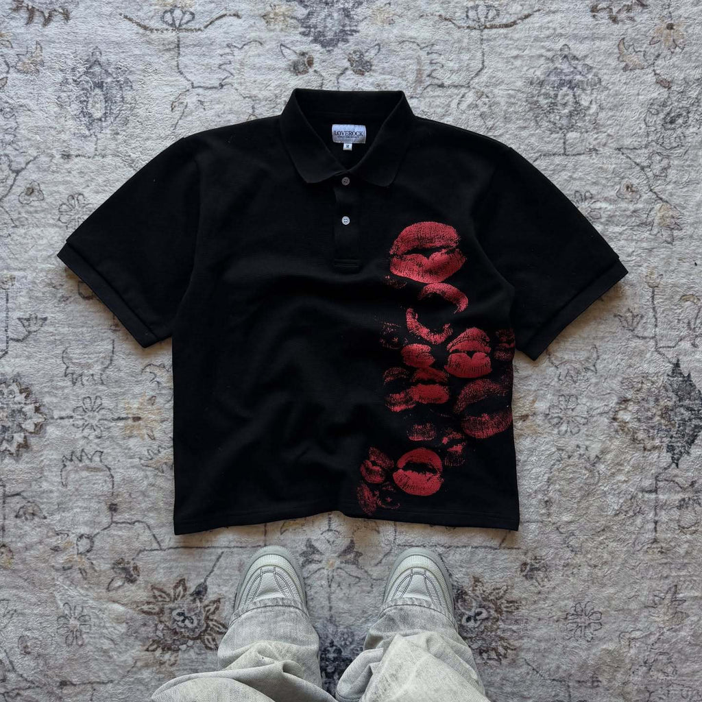 Lip Print Polo Shirts