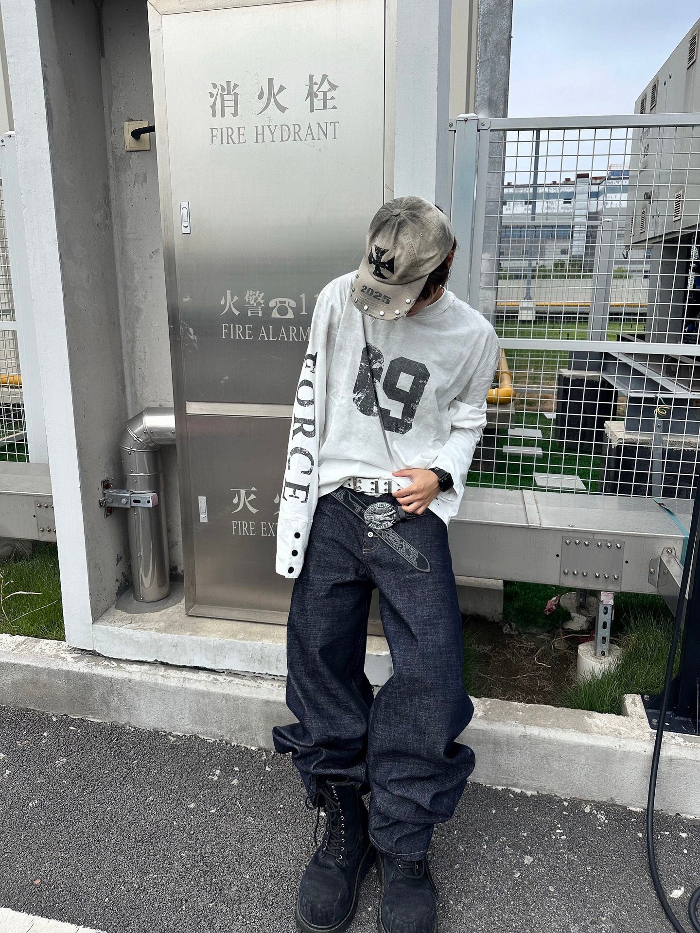 Distressed Vintage Cotton Sweatshirt