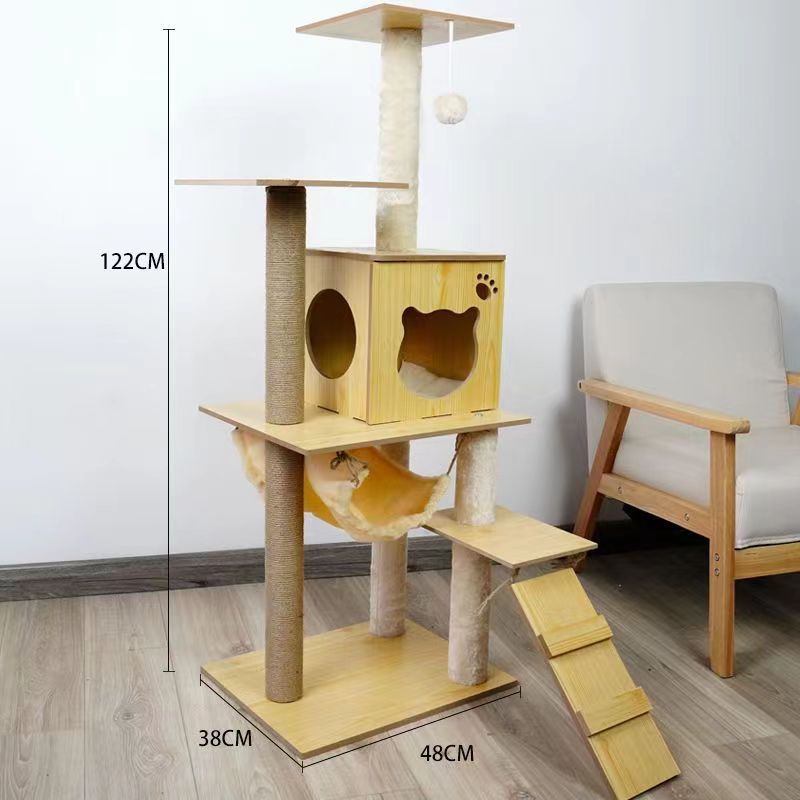 Cat Climbing Tower