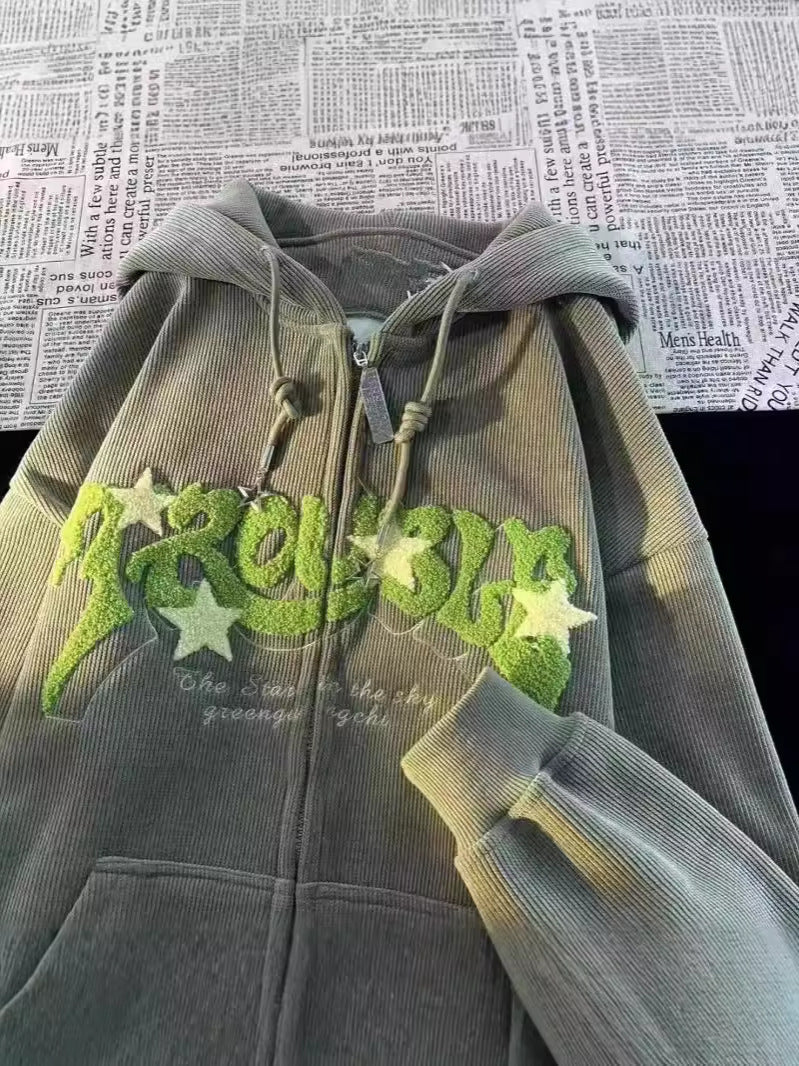 Hooded Sweatshirt Jacket