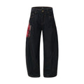 Men's Straight Leg Denim Jeans with Large Pockets