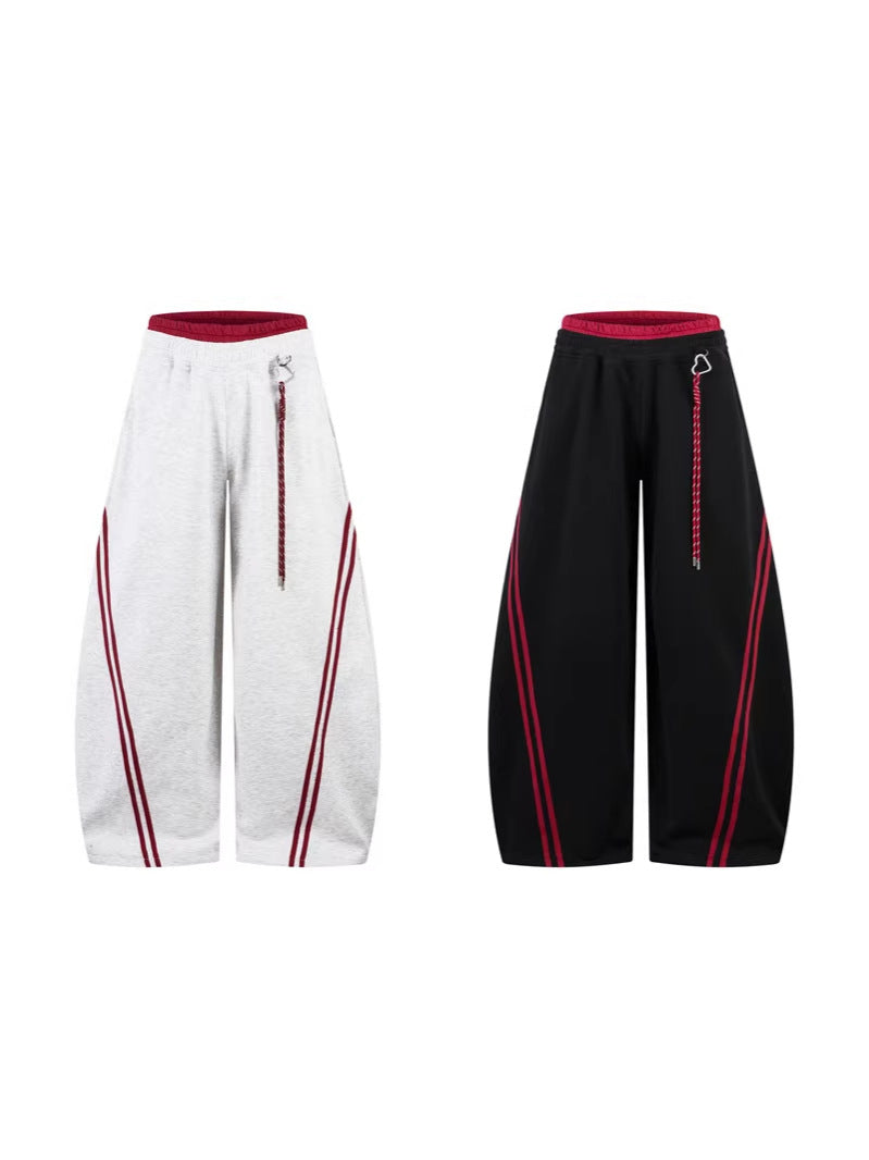 Retro Striped Casual Pants